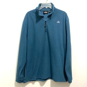 Aspen Men’s Blue Fleece Lightweight Zip Up Sweater